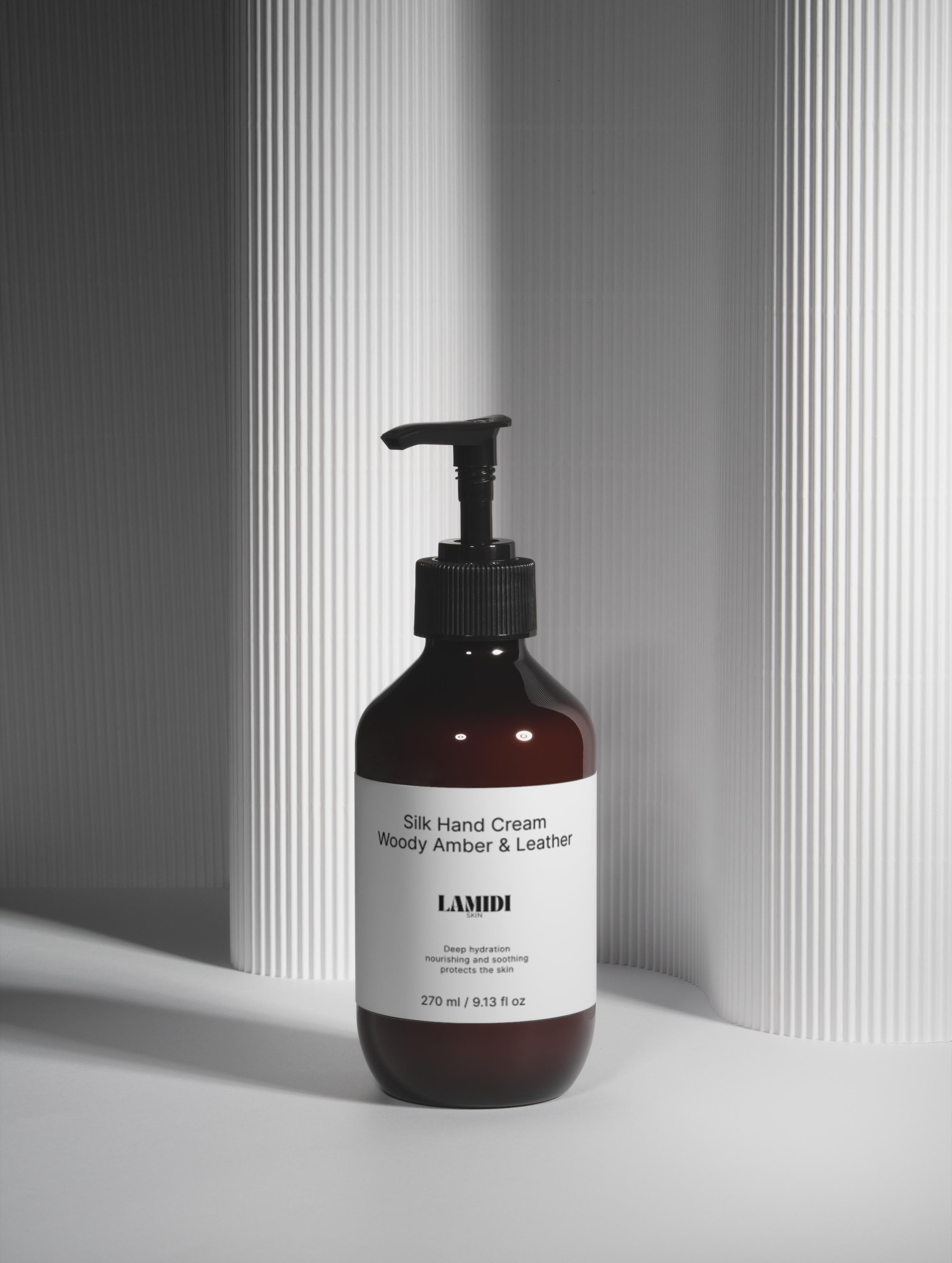 Silk Hand Cream, Woody Amber & Leather