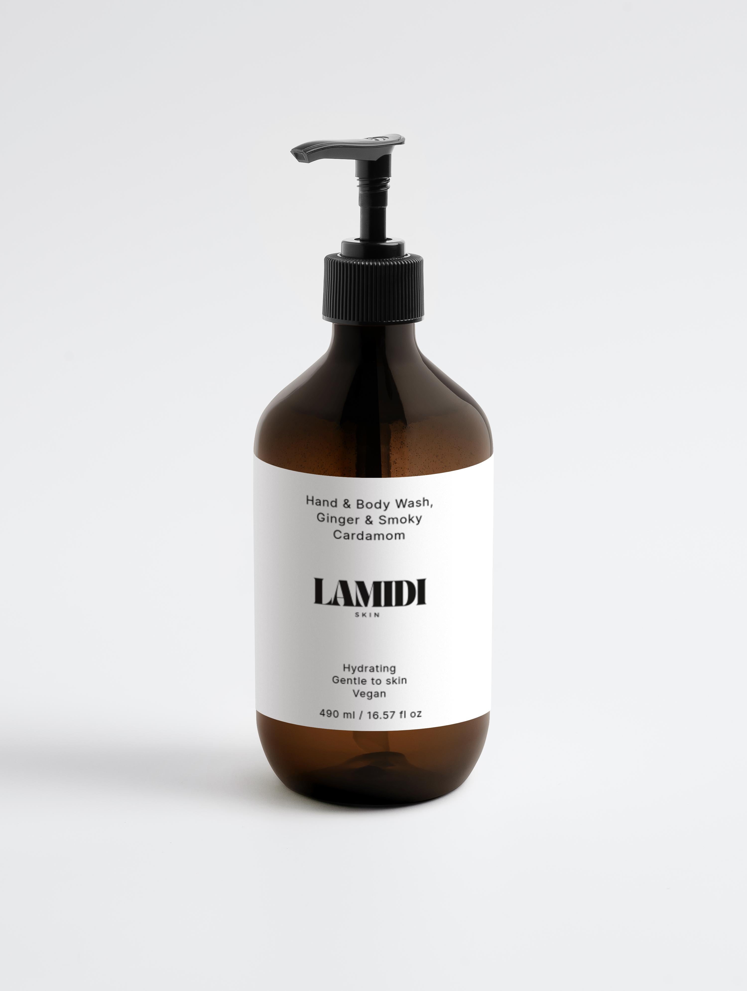 Hand &amp; Body Wash, Ginger &amp; Smoky Cardamom